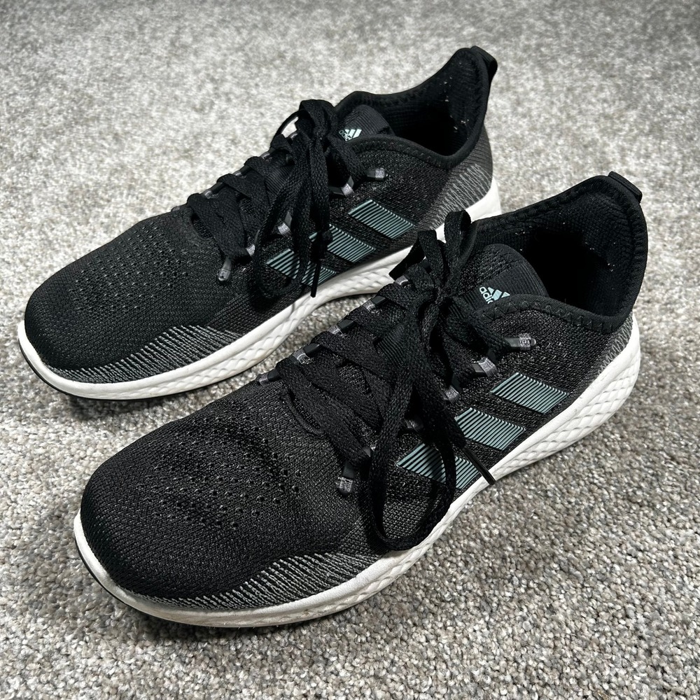Adidas Fluidflow 2.0 Mens Running Shoes Black Grey GX8286 Size 8.5